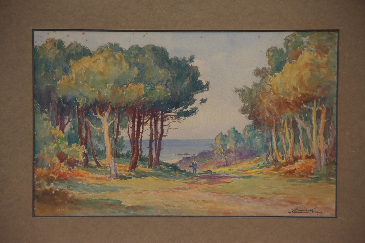 ERQUY BRETAGNE par Léon HAMONET (1877-1953)-photo-3