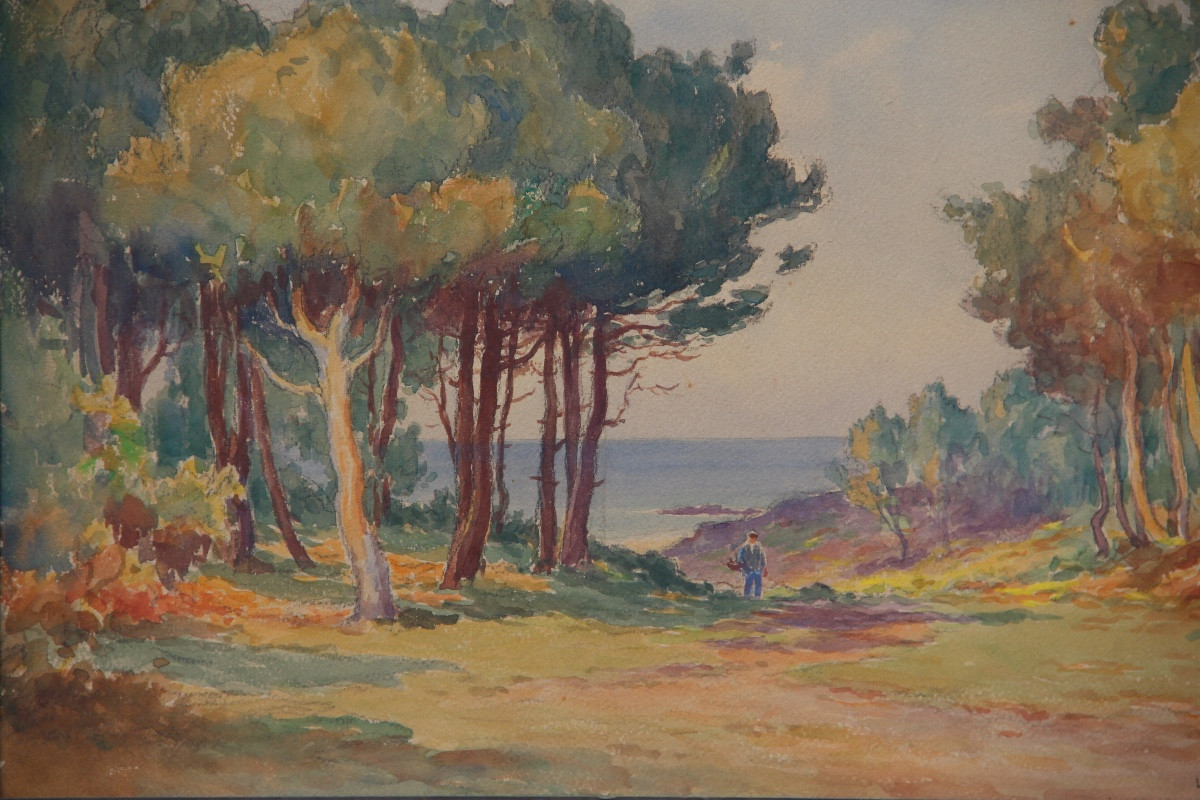 ERQUY BRETAGNE par Léon HAMONET (1877-1953)-photo-4