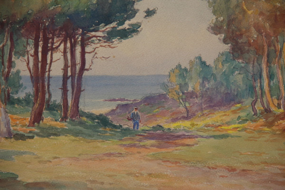 ERQUY BRETAGNE par Léon HAMONET (1877-1953)-photo-1