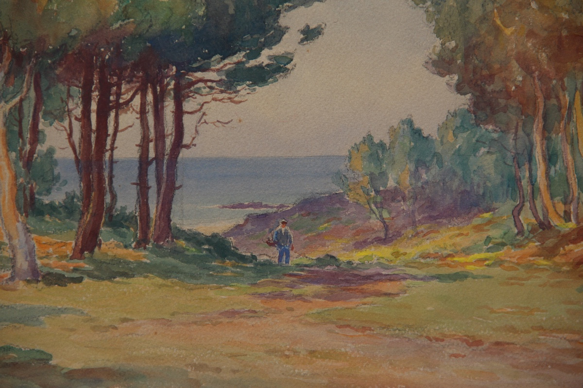 ERQUY BRETAGNE par Léon HAMONET (1877-1953)-photo-2