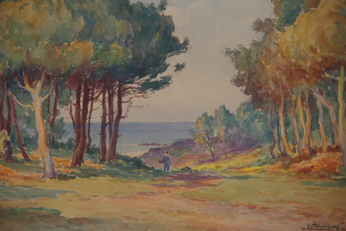 ERQUY BRETAGNE par Léon HAMONET (1877-1953)