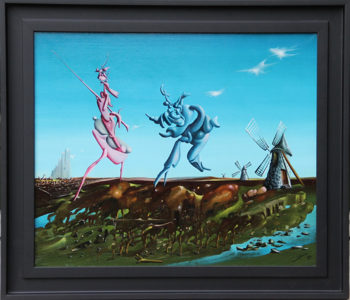 Surreaist Landscape By Georges Spiro (1909-1999)-photo-2