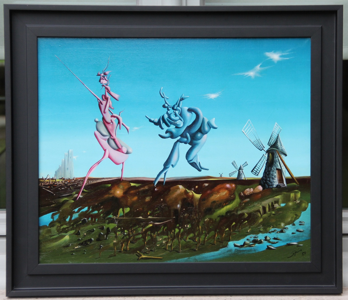 Surreaist Landscape By Georges Spiro (1909-1999)-photo-4
