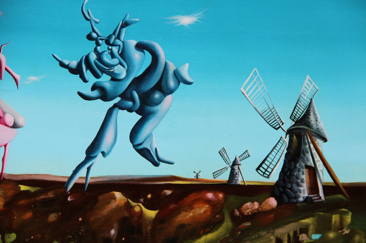 Surreaist Landscape By Georges Spiro (1909-1999)-photo-2