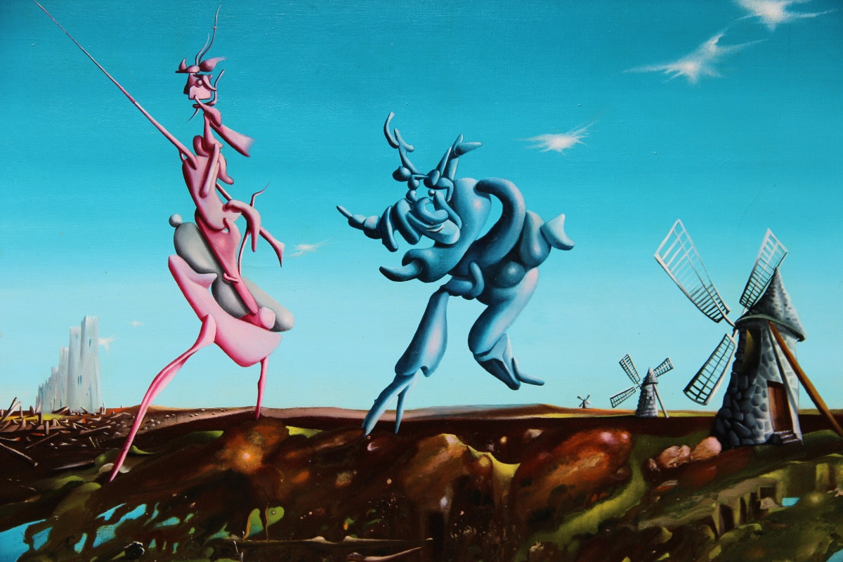 Surreaist Landscape By Georges Spiro (1909-1999)