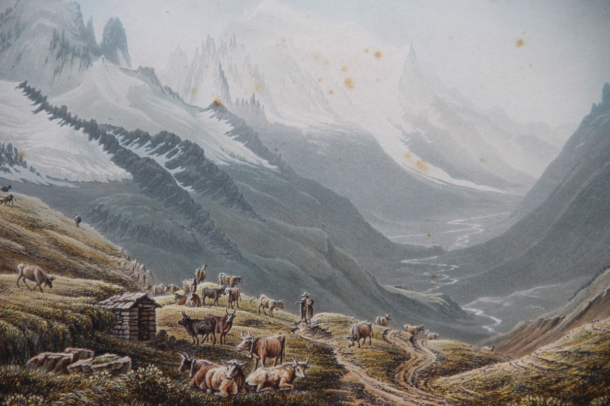 CHAMONIX MONT-BLANC par Samuel BIRMANN (1793-1847)-photo-2