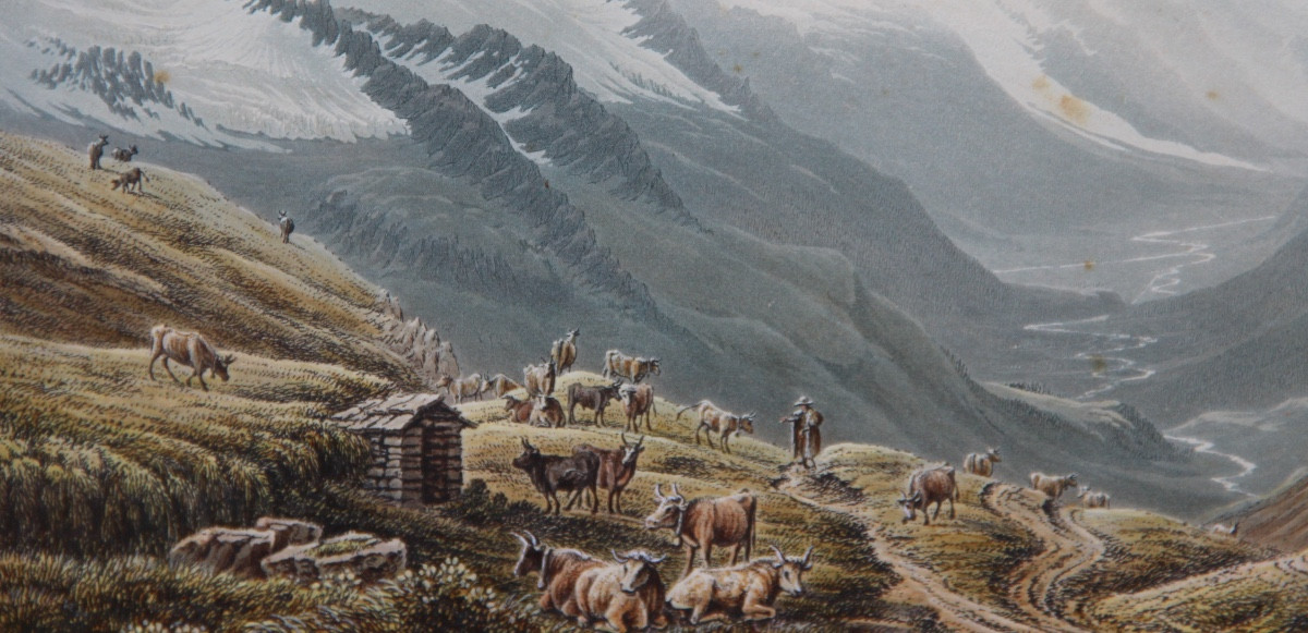 CHAMONIX MONT-BLANC par Samuel BIRMANN (1793-1847)-photo-3