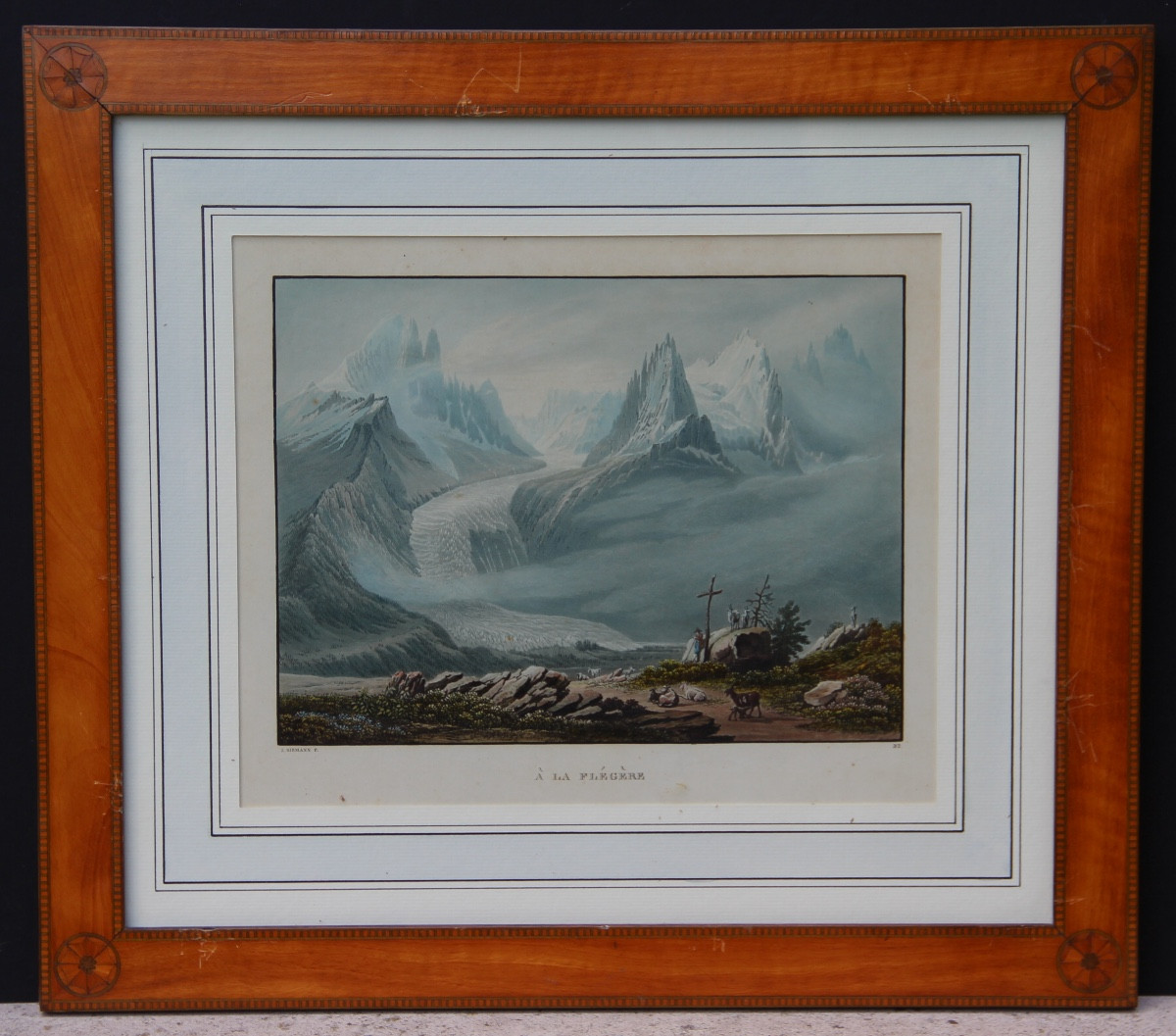 CHAMONIX MONT-BLANC par Samuel BIRMANN (1793-1847)-photo-2