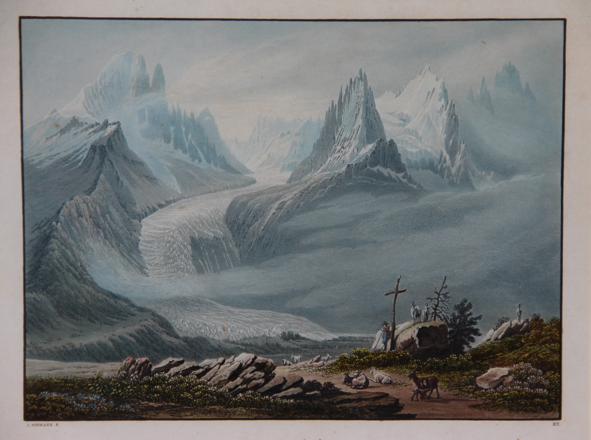CHAMONIX MONT-BLANC par Samuel BIRMANN (1793-1847)-photo-4
