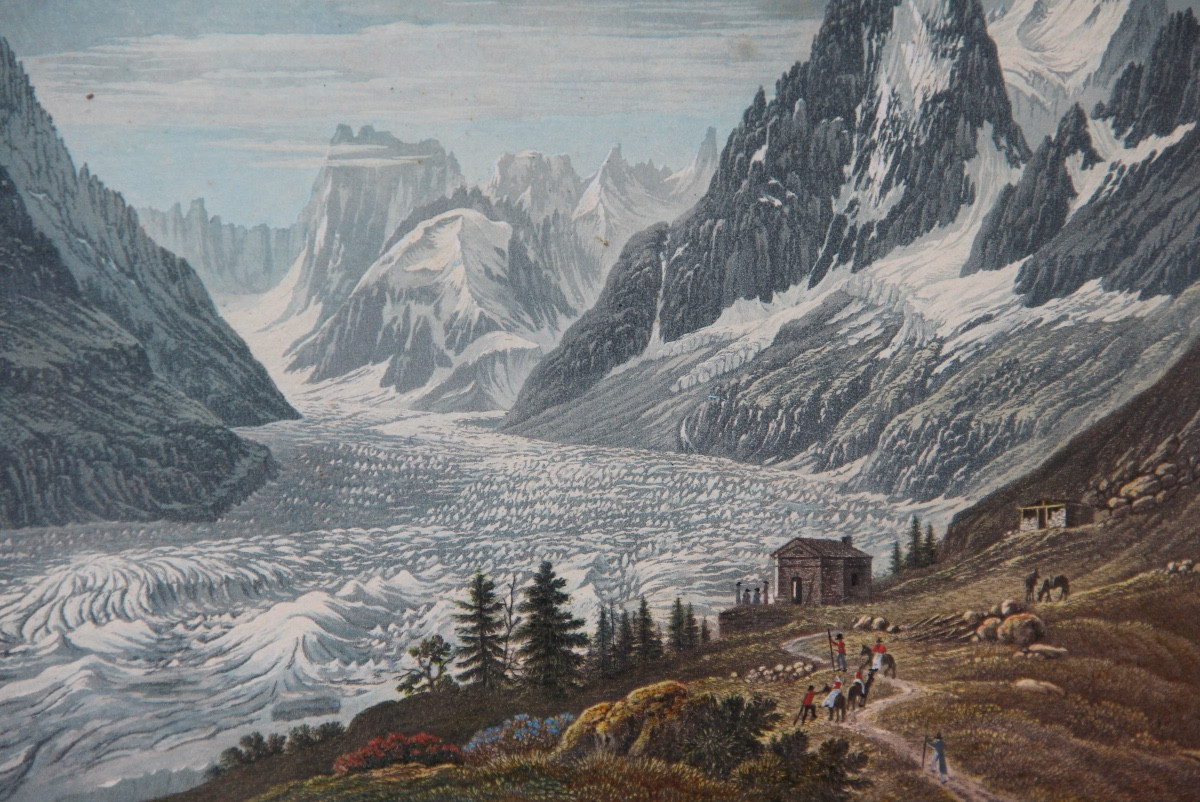 CHAMONIX MONT-BLANC par Samuel BIRMANN (1793-1847)-photo-1