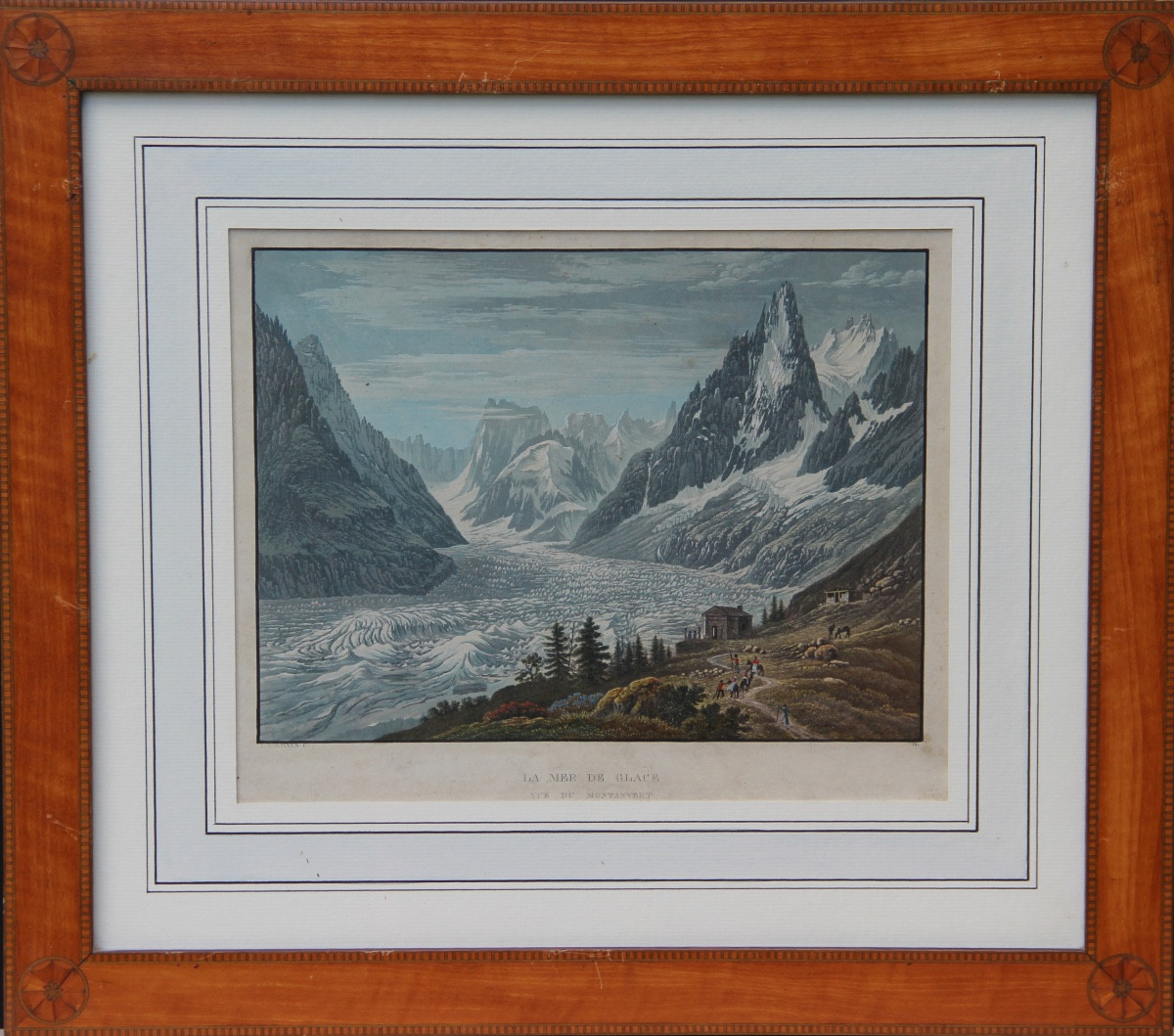 CHAMONIX MONT-BLANC par Samuel BIRMANN (1793-1847)