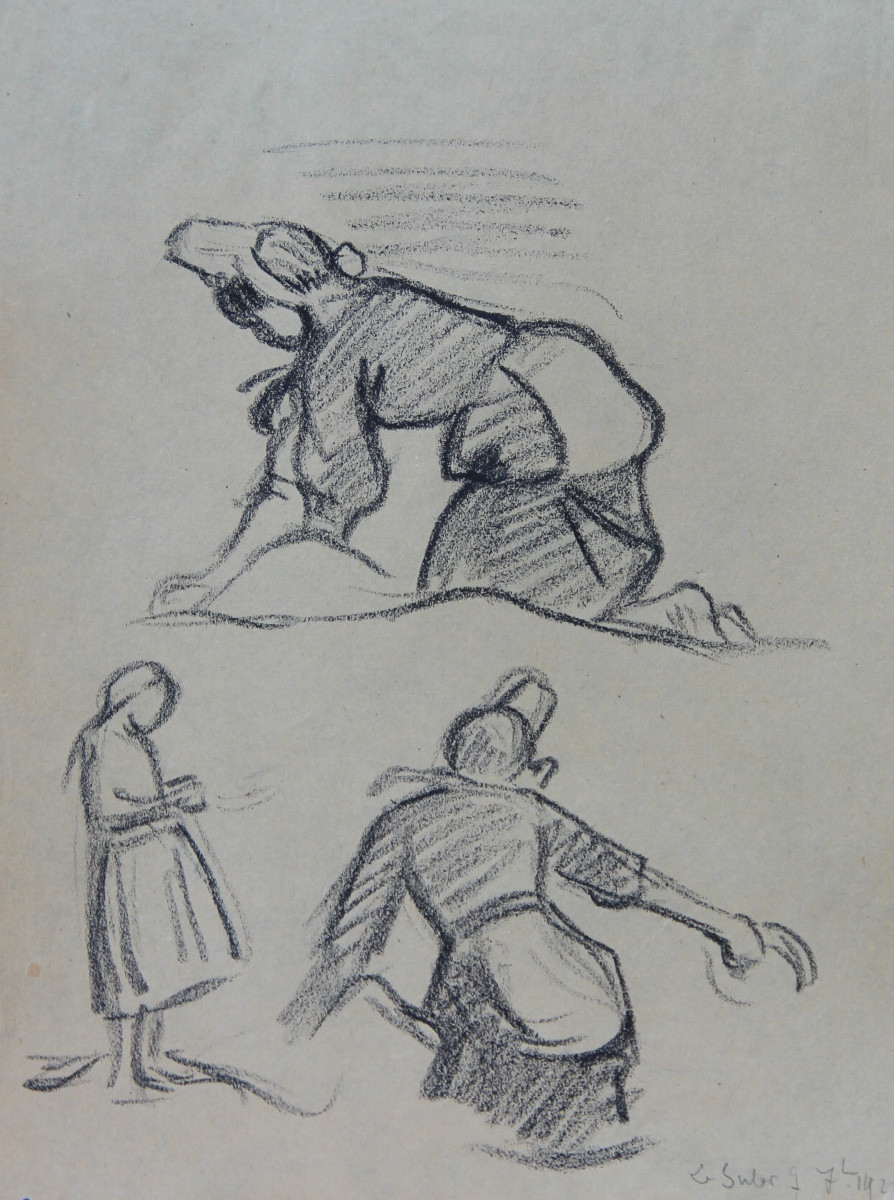 LAVANDIERES en BRETAGNE par Victor PROUVE (1858-1943)-photo-2