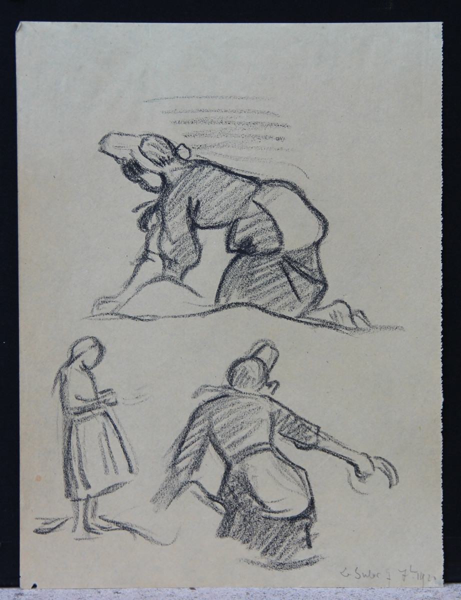 LAVANDIERES en BRETAGNE par Victor PROUVE (1858-1943)-photo-3