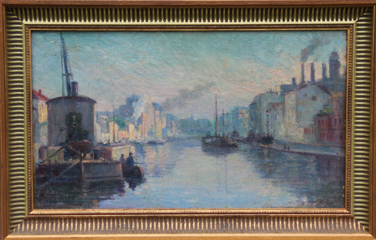 Tableau POINTILLISTE signé