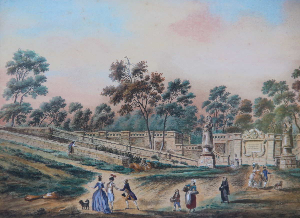 BEAUNE, la promenade des Lions vers 1785-photo-1