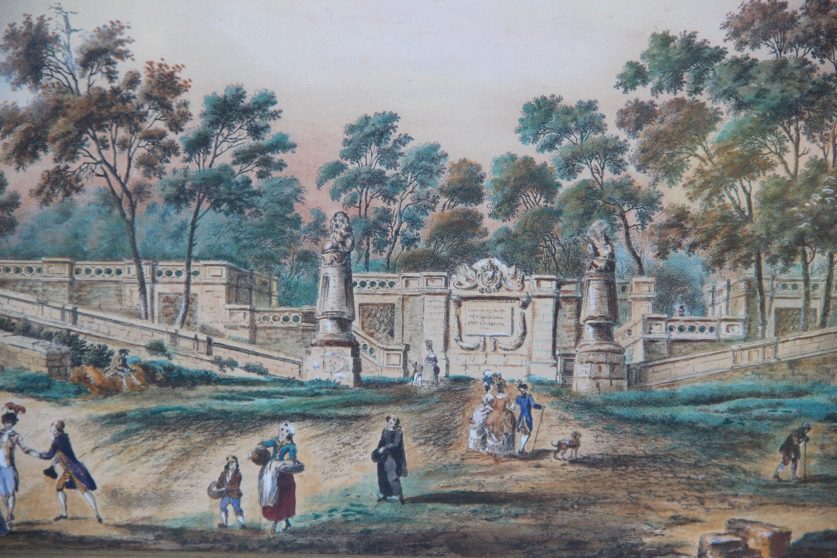 BEAUNE, la promenade des Lions vers 1785