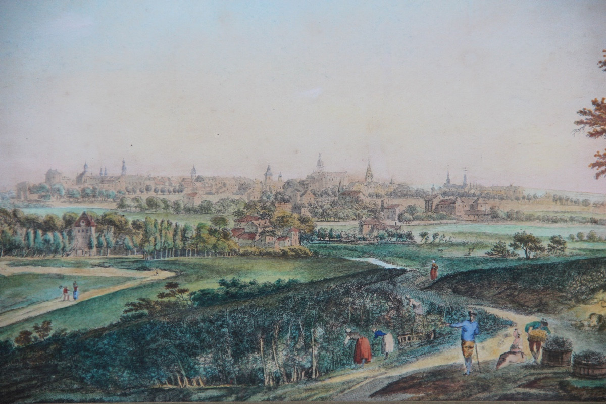 BEAUNE, la ville et les vendangeurs vers 1785