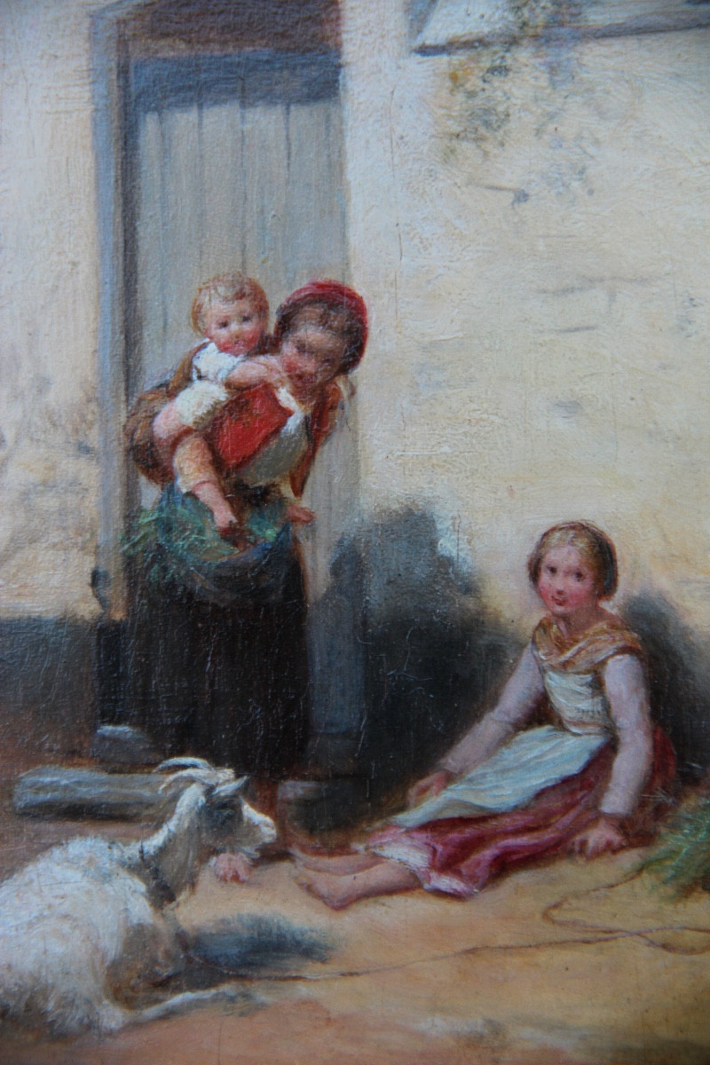 La Jeune Maman par Charles Auguste LOBBEDEZ (1825-1882)-photo-2