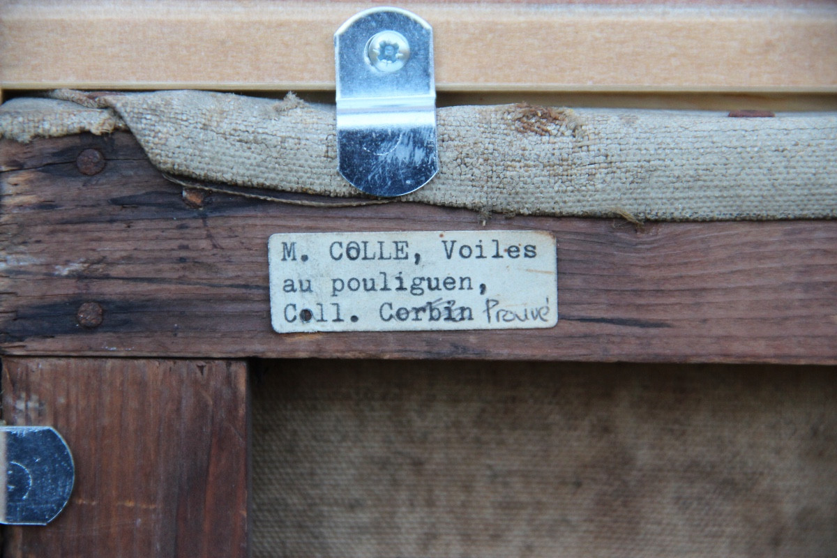 Sails At Le Pouliguen By Auguste-michel Colle (1872-1949)-photo-4