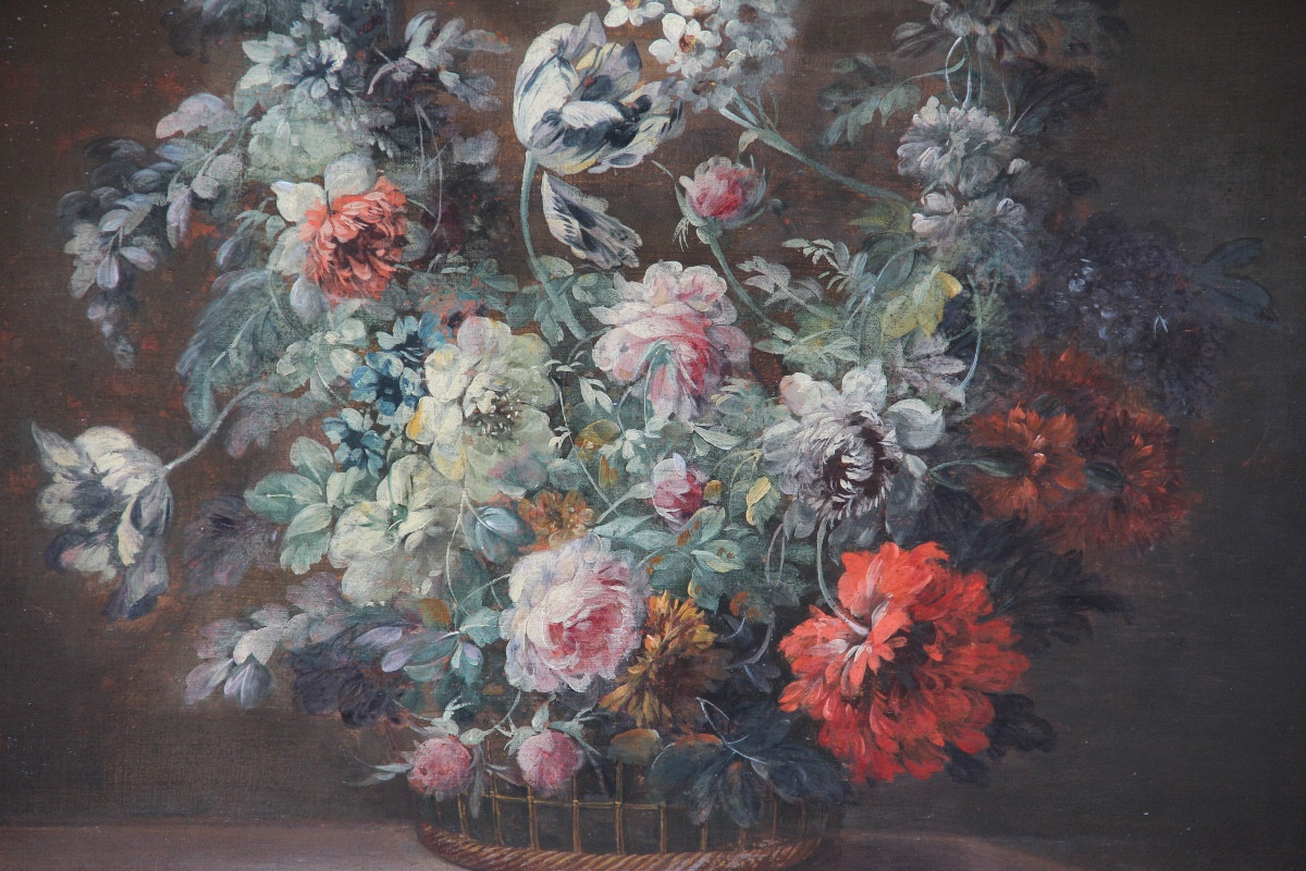 Flowers French School Late 18th/early 19th Century-photo-2