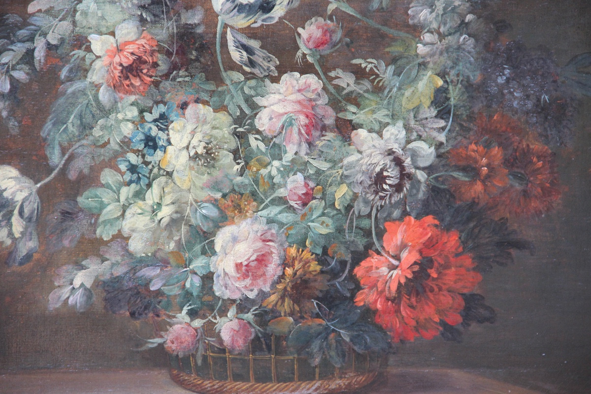 Flowers French School Late 18th/early 19th Century-photo-3