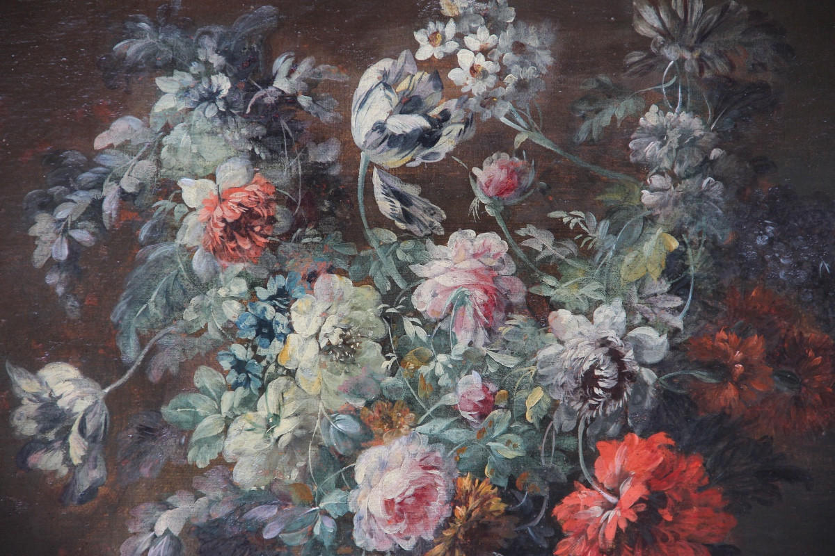 Flowers French School Late 18th/early 19th Century-photo-4
