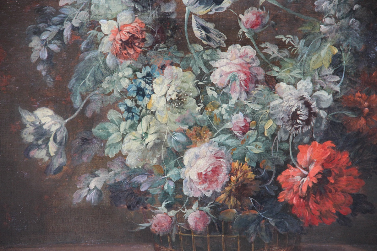 Flowers French School Late 18th/early 19th Century-photo-2