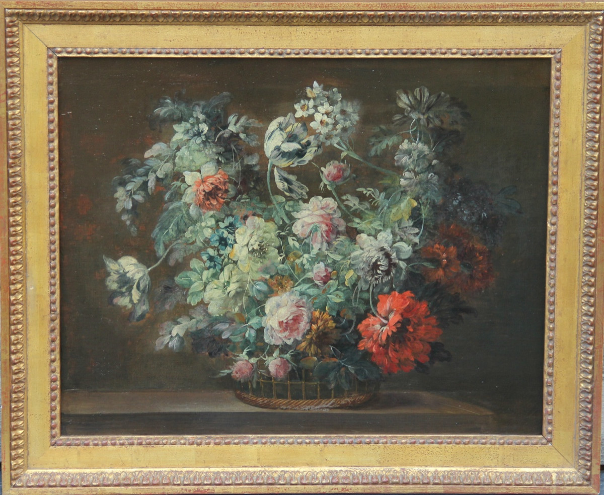Flowers French School Late 18th/early 19th Century-photo-5