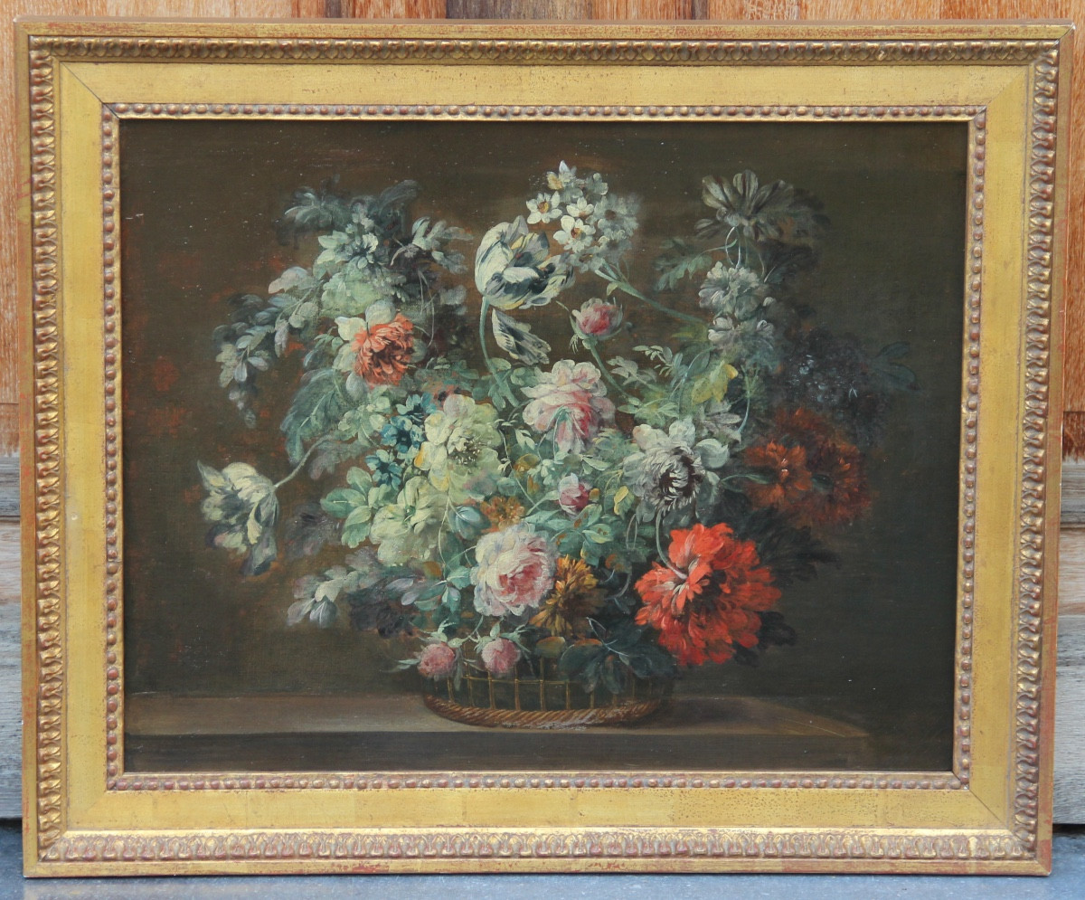Flowers French School Late 18th/early 19th Century-photo-6