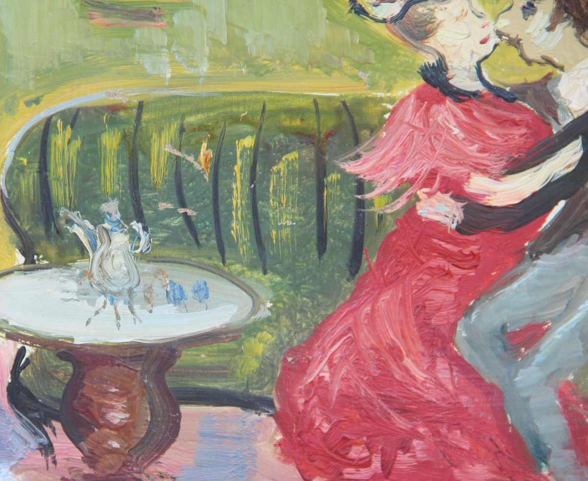 Le Couple Amoureux By Gabriel Dauchot (1927-2003)-photo-3