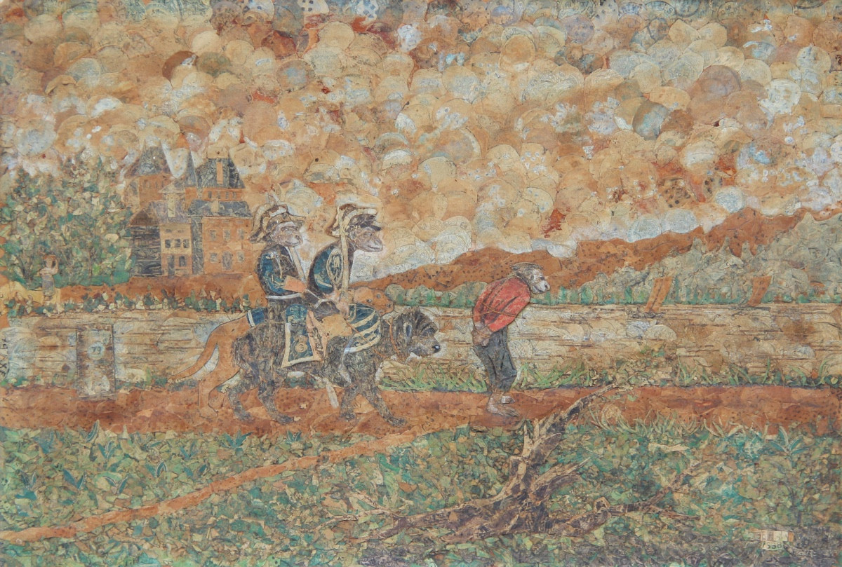 ART BRUT : l'arrestation du voleur 1888