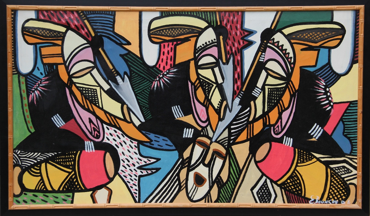 Congo: The Masks By E. Boungou 1984