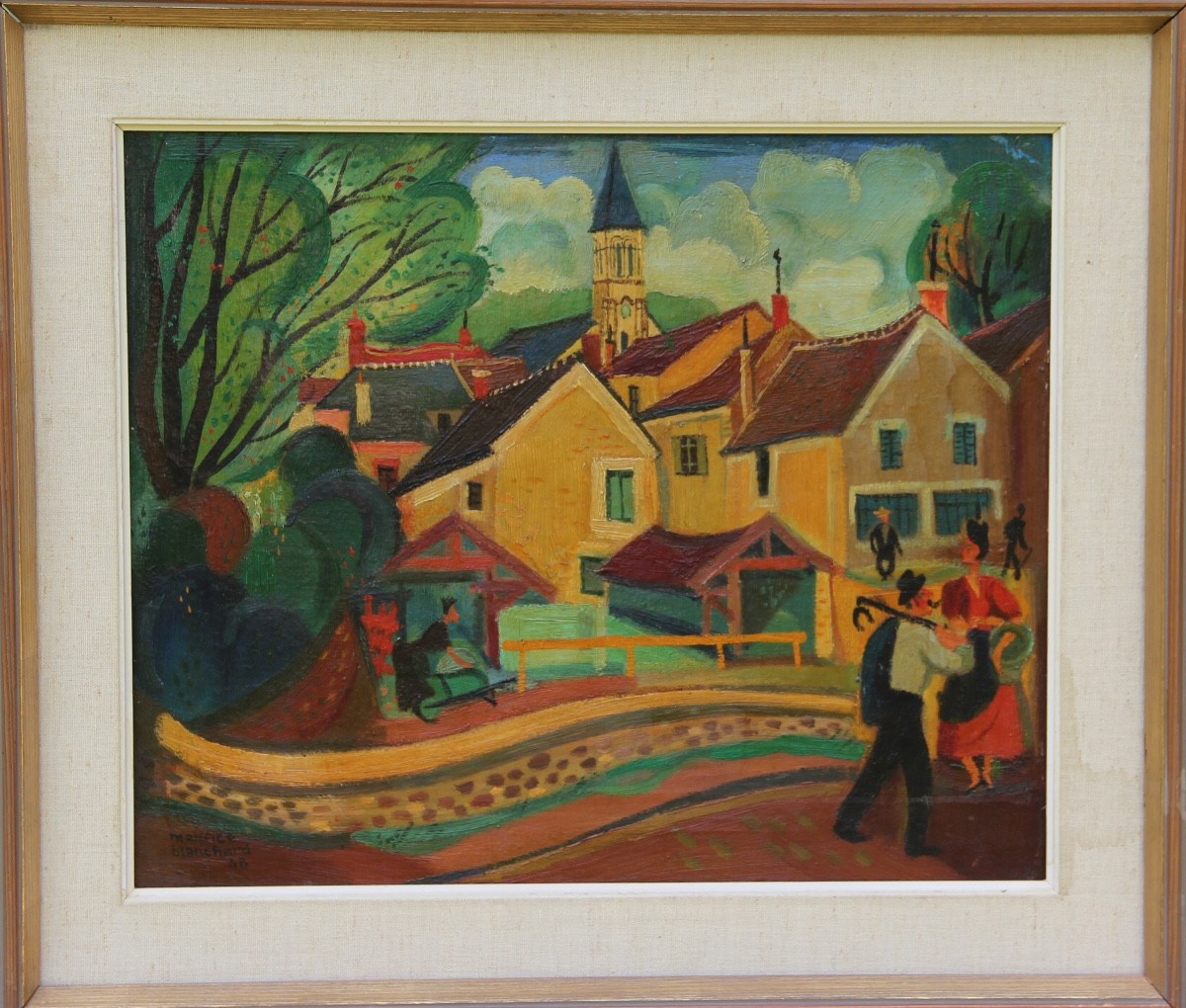 Au Village By Maurice Blanchard (1903-1969)