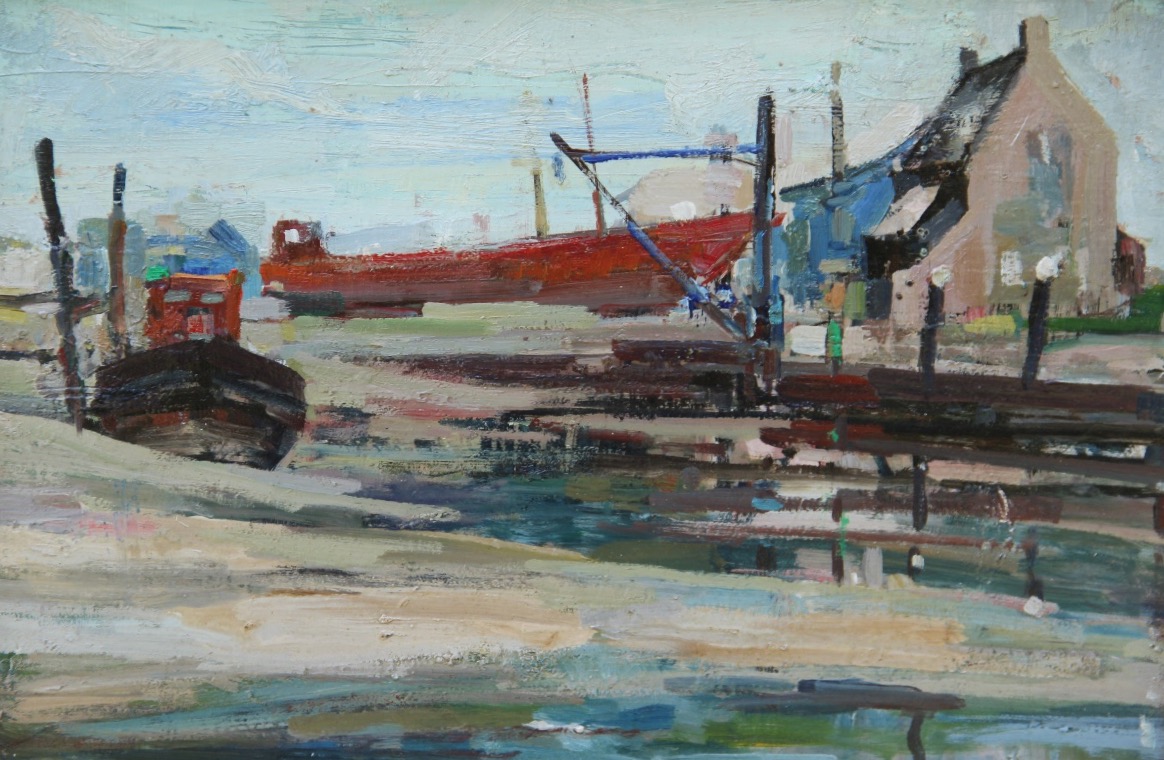 "the Port" By Karel Heymans (1899–1974)-photo-4