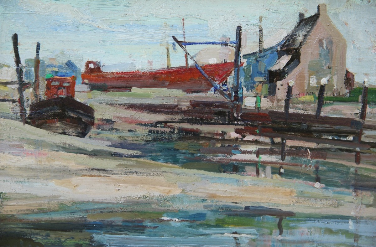 "the Port" By Karel Heymans (1899–1974)