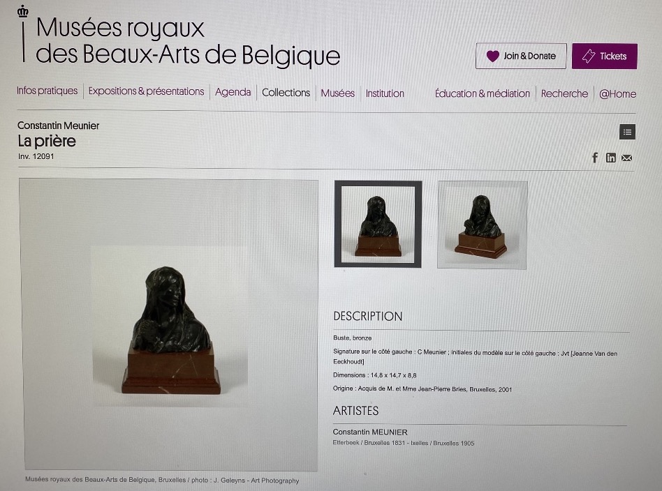 La PRIERE par Constantin MEUNIER (1831-1905)-photo-7