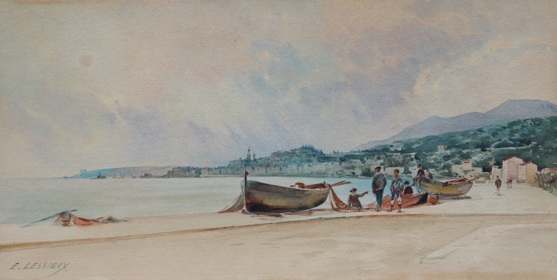 MENTON par Ernest LESSIEUX (1848-1925)-photo-3