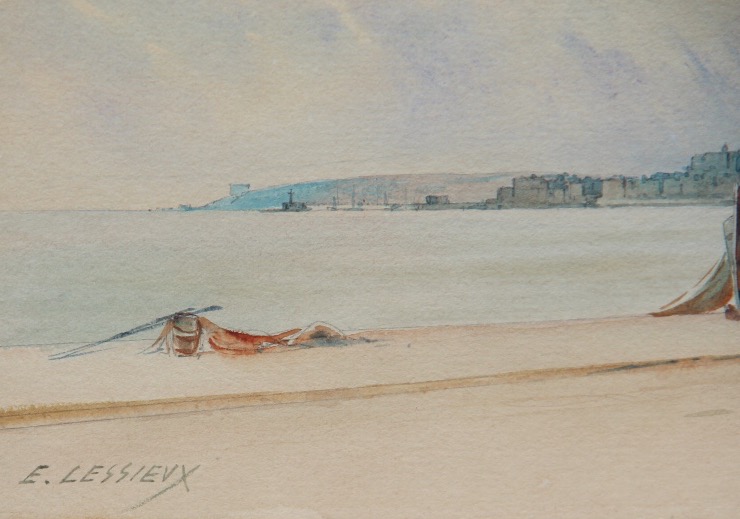 MENTON par Ernest LESSIEUX (1848-1925)-photo-3