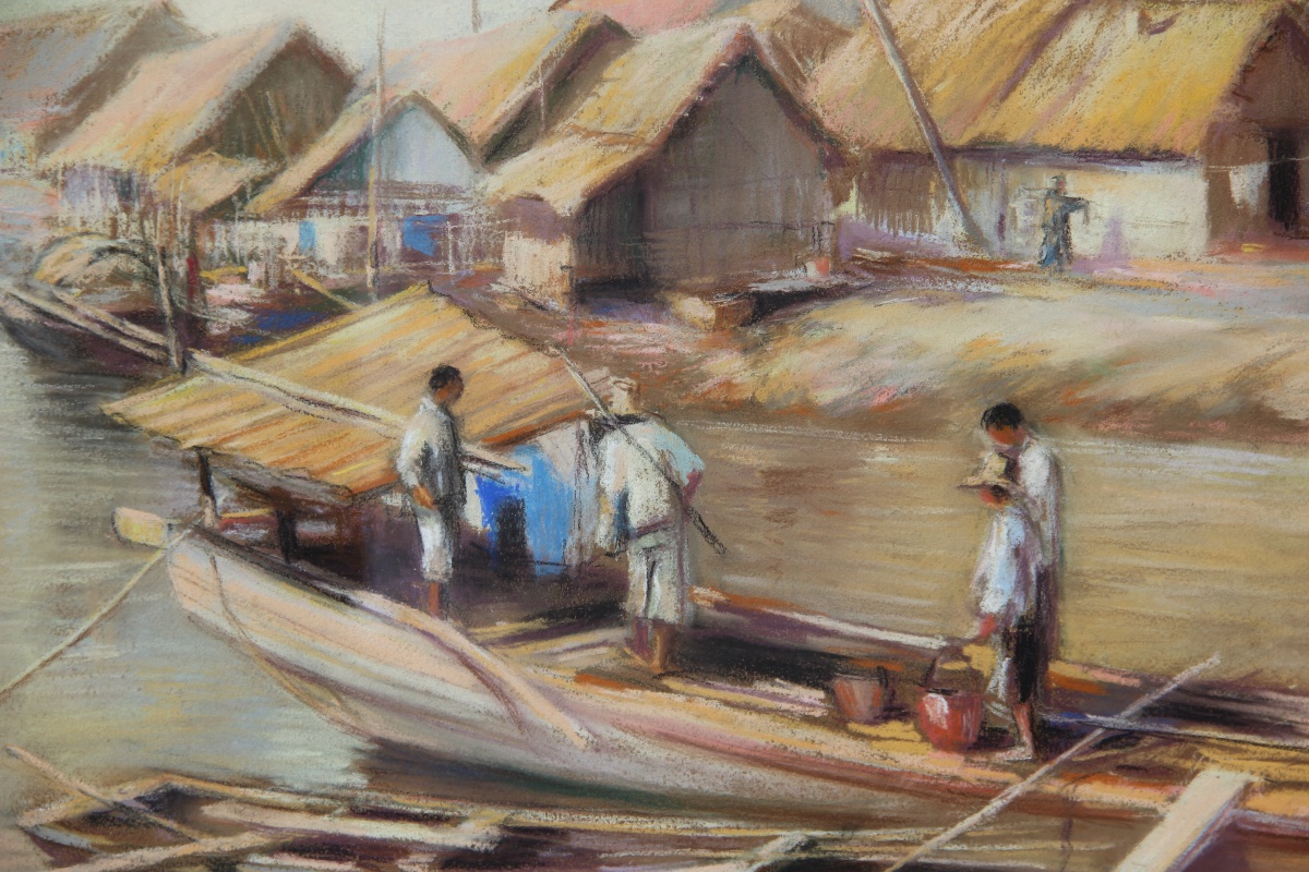China, The Village By I. Gerasimoff (born In 1913)-photo-3