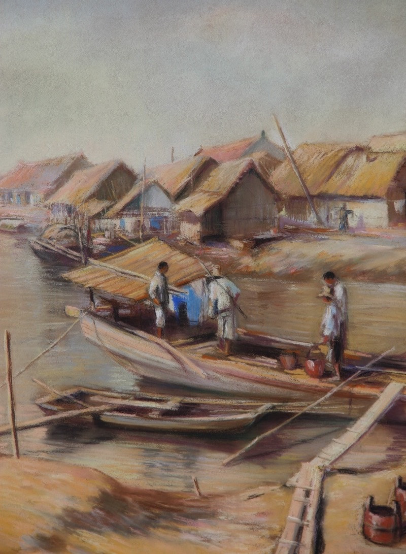China, The Village By I. Gerasimoff (born In 1913)-photo-1