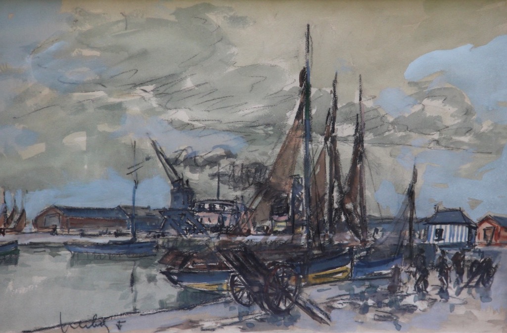 HONFLEUR par Fernand HERBO (1905-1995)-photo-3