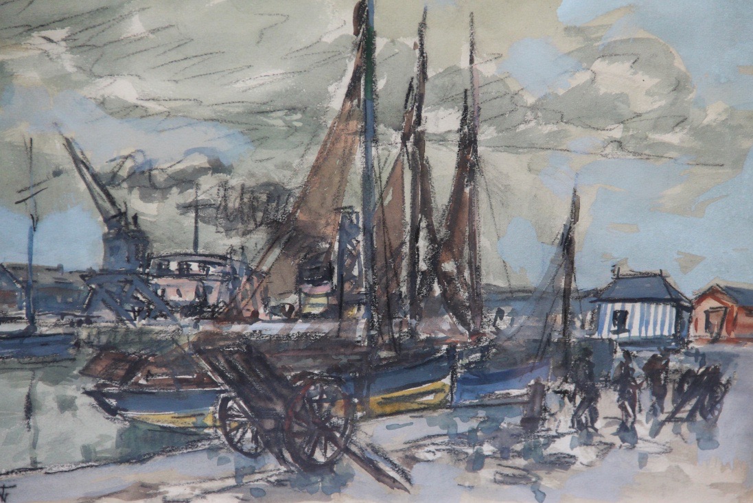 HONFLEUR par Fernand HERBO (1905-1995)-photo-4