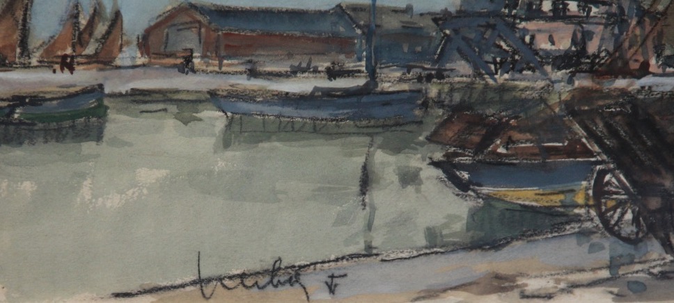 HONFLEUR par Fernand HERBO (1905-1995)-photo-2