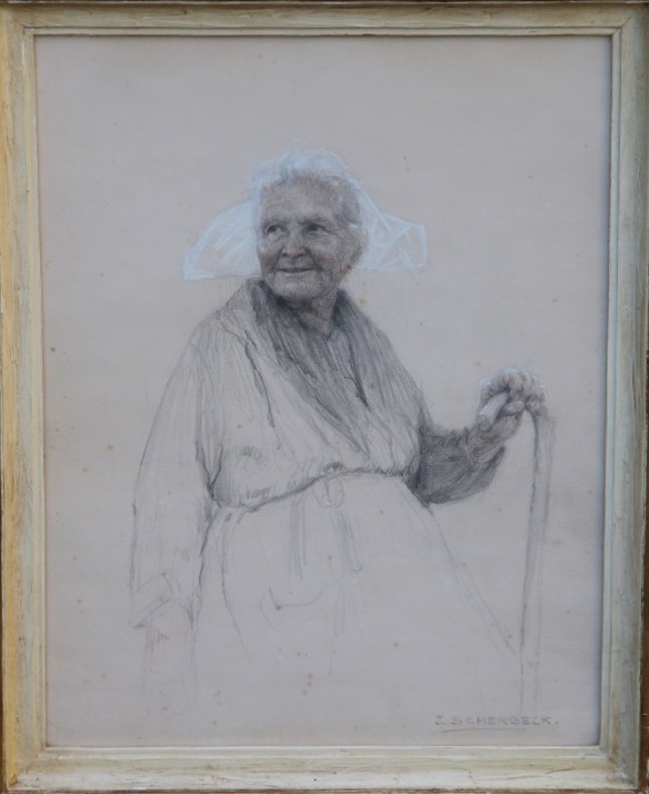 FEMME à la COIFFE par Jean SCHERBECK (1898-1989)-photo-2