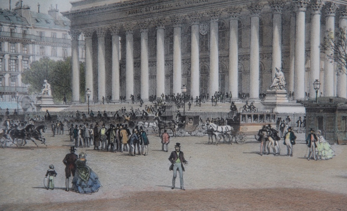 PARIS LA BOURSE vers 1860-photo-1
