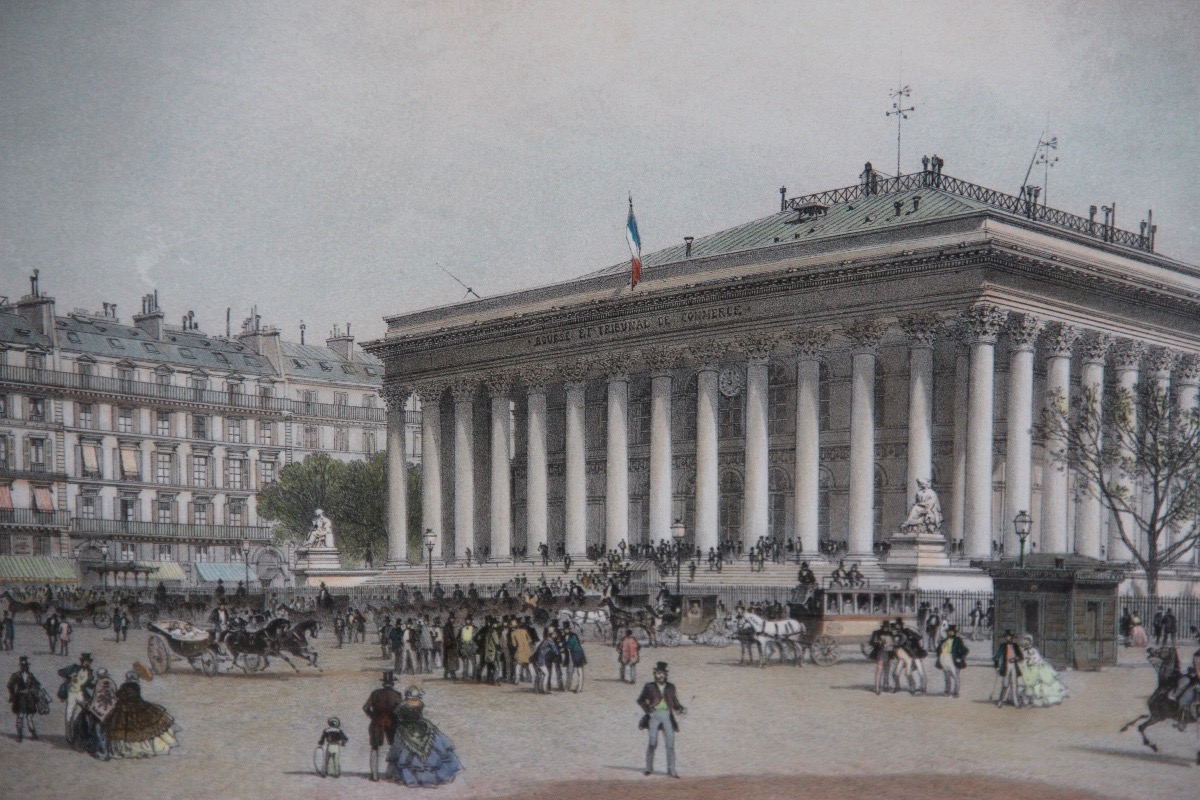 PARIS LA BOURSE vers 1860