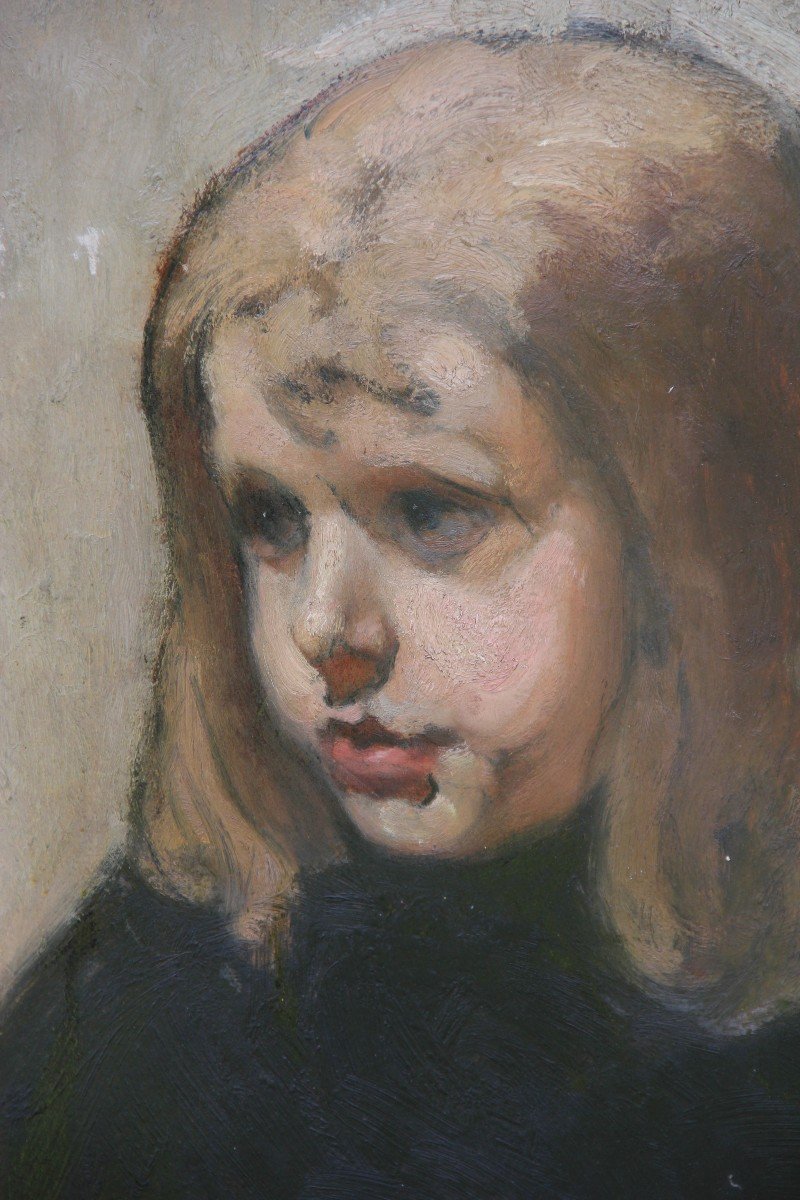 The Child Oil Signed