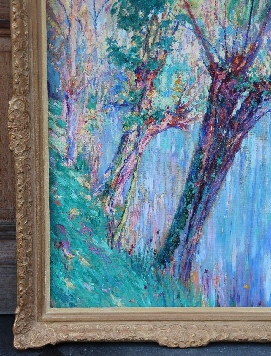 Paysage IMPRESSIONNISTE de Jules POSTEL-photo-6