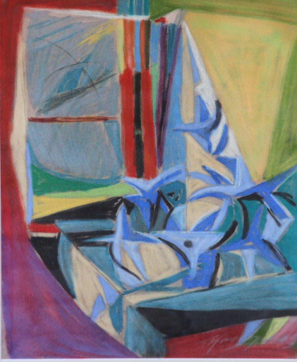 Cubist Composition Around 1930 Signed