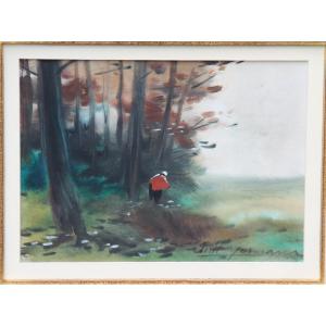 En Forêt par Maurice HAGEMANS (1852-1917)